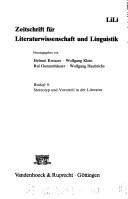 Cover of: Stereotyp und Vorurteil in der Literatur: Untersuchungen zu Autoren des 20. Jahrhunderts