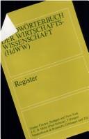 Cover of: Handwörterbuch der Wirtschaftswissenschaft (HdWW)