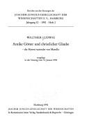 Cover of: Antike Götter und christlicher Glaube: die Hymni naturales von Marullo
