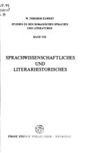 Cover of: Studien zu den romanischen Sprachen und Literaturen