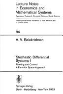 Cover of: Stochastic differential systems.