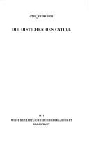 Cover of: Distichen des Catull.