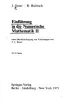Cover of: Einführung in die Numerische Mathematik. by Josef Stoer