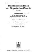 Cover of: Handbuch der organischen Chemie by Friedrich Konrad Beilstein