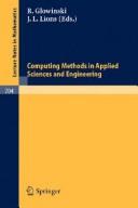 Cover of: Computing methods in applied sciences and engineering. by International Symposium on Computing Methods in Applied Sciences and Engineering (3rd 1977)