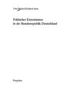 Cover of: Politischer Extremismus in der Bundesrepublik Deutschland by Uwe Backes