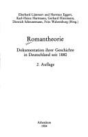 Cover of: Romantheorie: Dokumentation ihrer Geschichte in Deutschland seit 1880