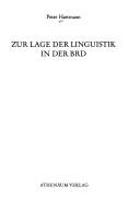 Cover of: Zur Lage der Linguistik in der BRD.