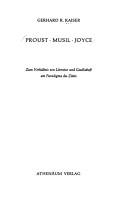 Cover of: Proust, Musil, Joyce: zum Verhältis von Literatur und Gesellschaft am Paradigma des Zitats.