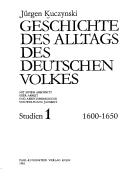 Cover of: Geschichte des Alltags des deutschen Volkes. by Jürgen Kuczynski