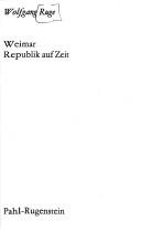 Cover of: Weimar: Republik auf Zeit.