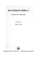 Cover of: Das Kabinett Müller 1 by bearbeitet von Martin Vogt.