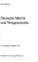 Cover of: Deutsche Metrik und Versgeschichte
