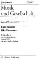 Cover of: Europäisches Hit-Panorama: Erfolgsschlager in vier europäischen Ländern 1964 und 1967. Aussagen, Inhalt Analysen.