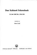 Das Kabinett Fehrenbach 25. Juni 1920 bis 4. Mai 1921 by Peter Wulf