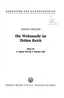 Die Wehrmacht im Dritten Reich by Absolon, Rudolf.