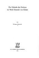 Die Gebärde des Errötens im Werk Heinrich von Kleists by Ditmar Skrotzki