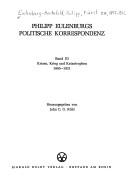 Philipp Eulenburgs politische Korrespondenz by Eulenburg-Hertefeld, Philipp Fürst zu.