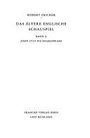 Cover of: Das ältere englische Schauspiel