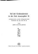 Cover of: Stil der Grabmalereien in der Zeit Amenophis' II. by Abdel Ghaffar Shedid
