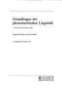 Cover of: Grundfragen der phonometrischen Linguistik