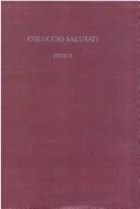 Cover of: Coluccio Salutati: Index