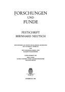 Cover of: Forschungen und Funde: Festschrift Bernhard Neutsch