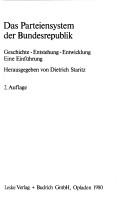 Cover of: Das Parteiensystem der Bundesrepublik by herausgegeben von Dietrich Staritz.