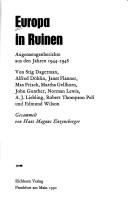Cover of: Europa in Ruinen by von Stig Dagerman ... [et al] ; gesammelt von Hans Magnus Enzensberger.
