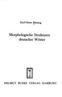 Cover of: Morphologische Strukturen deutscher Wörter