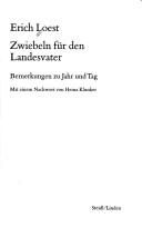 Cover of: Zwiebeln für den Landesvater: Bemerkungen zu Jahr und Tag