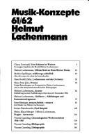 Helmut Lachenmann by Helmut Lachenmann