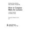 Cover of: How to compose slides for lectures