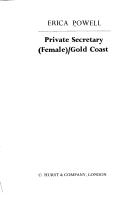 Cover of: Private secretary (female)/Gold Coast