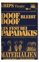 Cover of: Ein Fest bei Papadakis by Grips Theater.