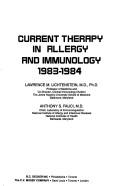 Cover of: Current Therapy in Allergy and Immunology by Lawrence M. Lichtenstein, Anthony S. Fauci