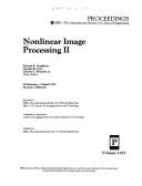 Cover of: Nonlinear Image Processing II (Spie Proceedings, Vol 1451)