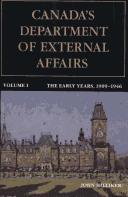 Cover of: Canada's Department of External Affairs