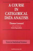Cover of: A course in categorical data analysis