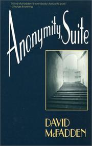 Cover of: Anonymity suite by David McFadden