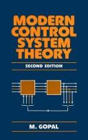 Cover of: Modern control system theory by M. Gopal, M. Gopal