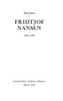 Cover of: Fridtjof Nansen 1905-1930