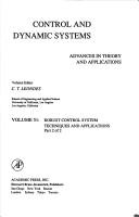 Cover of: Control and Dynamic Systems: Advances in Theory and Applications  by Cornelius T. Leondes