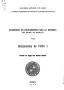 Cover of: Documentos de Pedro I by Pedro I King of Castile and Leon