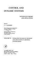 Cover of: Control and dynamic systems by edited by C.T. Leondes.