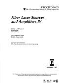 Cover of: Fiber laser sources and amplifiers IV: 10-11 September 1992, Boston, Massachusetts