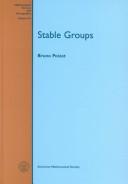 Cover of: Stable groups
