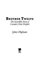 Cover of: Brother Twelve by Oliphant, John