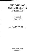 Cover of: papers of Nathaniel Bacon of Stiffkey.