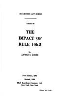 Cover of: impact of Rule 10b-5